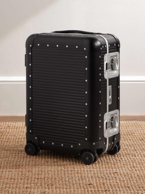 Bank Spinner 55cm Rubber-Trimmed Aluminium Suitcase