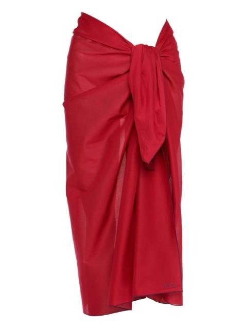Cabine draped beach skirt