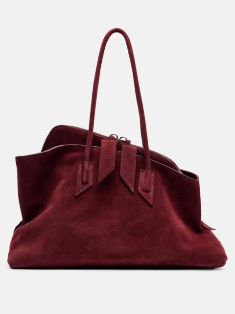 La Passeggiata Medium suede tote bag