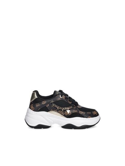 Harpaa logo print chain sneakers