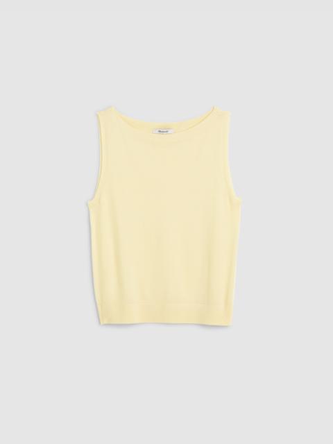 Boatneck Sleeveless Sweater