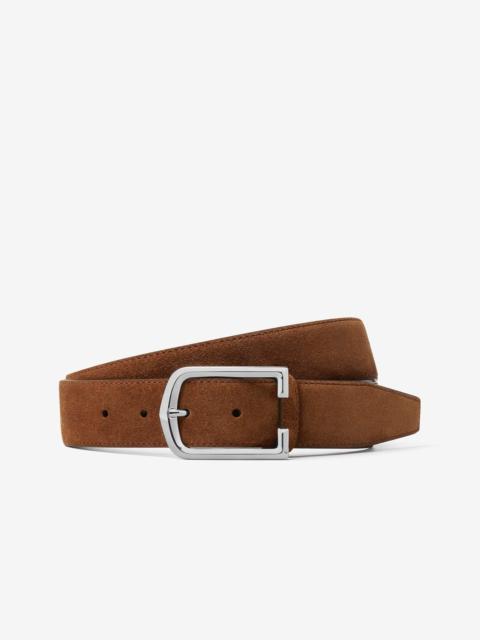 Dark brown suede belt