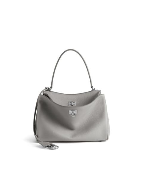 Women's Rodeo Handbag Small Grained Calfskin in Balenciaga Grey