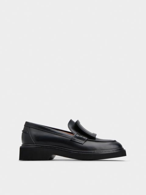 Viv' Rangers Metal Buckle Loafers in Leather