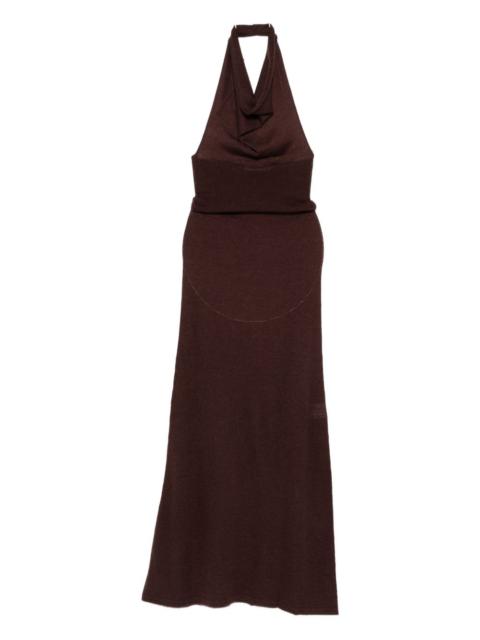 Reed halterneck maxi dress
