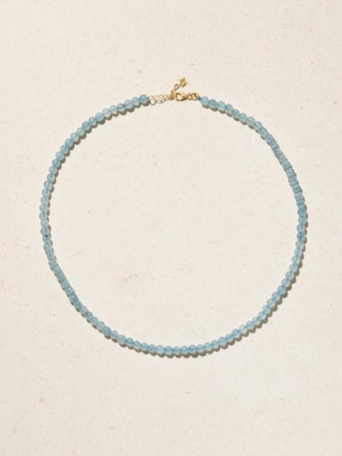 14-karat Gold Aquamarine Necklace