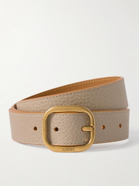 Textured-leather Belt