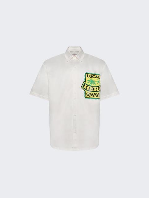 Short Sleeve Overshirt Off White