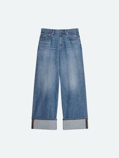 LOW-RISE DROP JEANS