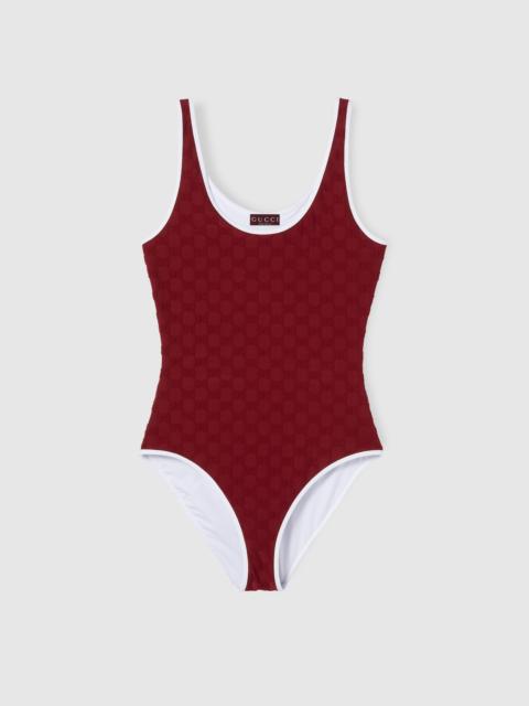 GG terrycloth jersey jacquard swimsuit