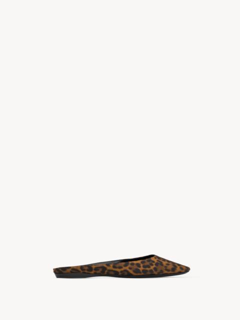 LIDO SLIP-ONS IN LEOPARD GROSGRAIN