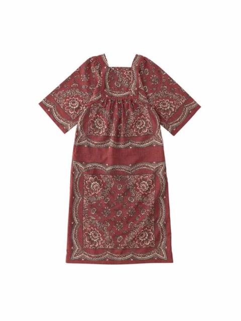LONG KAFTAN P.W. WILDFLOWER RED