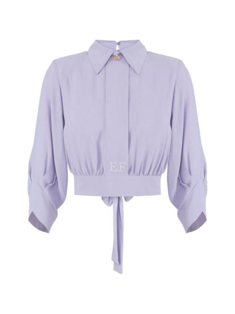 tie-detail blouse