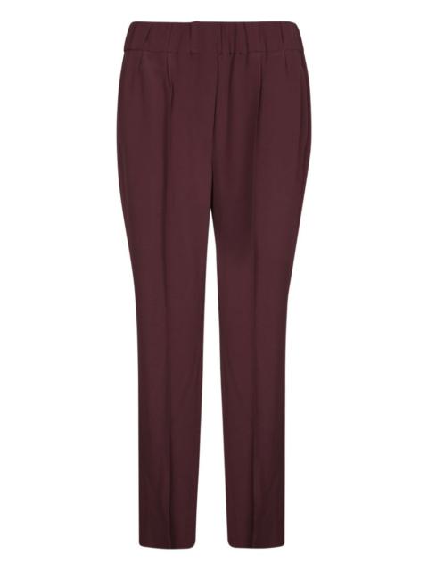 pleated-front trousers