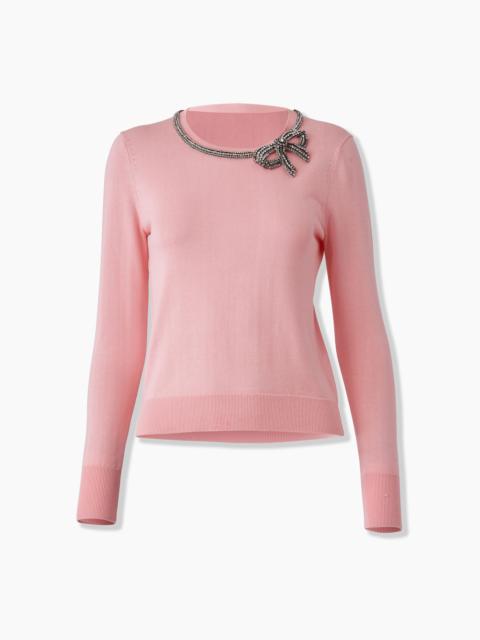 Crystal-Embroidered Sweater