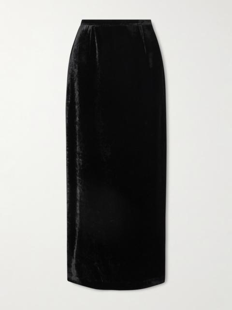 Velvet Maxi Skirt
