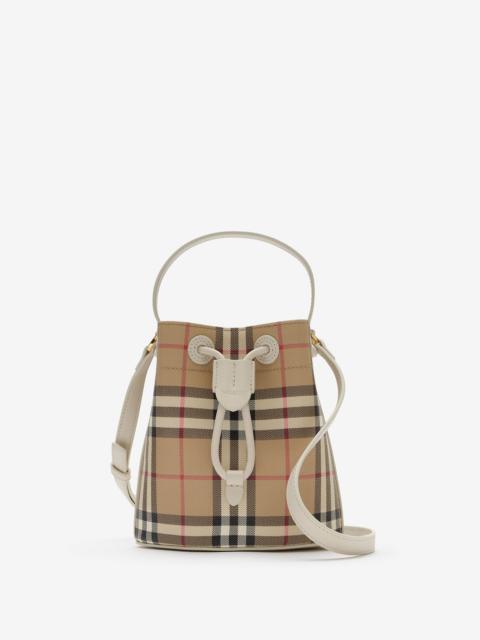 Mini Check Bucket Bag