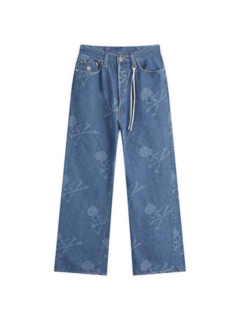 MASTERMIND WORLD Monogram Straight Denim Pants