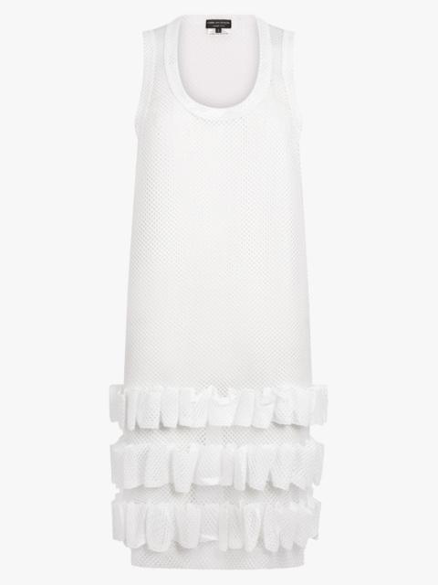 MESH SINGLET DRESS | WHITE