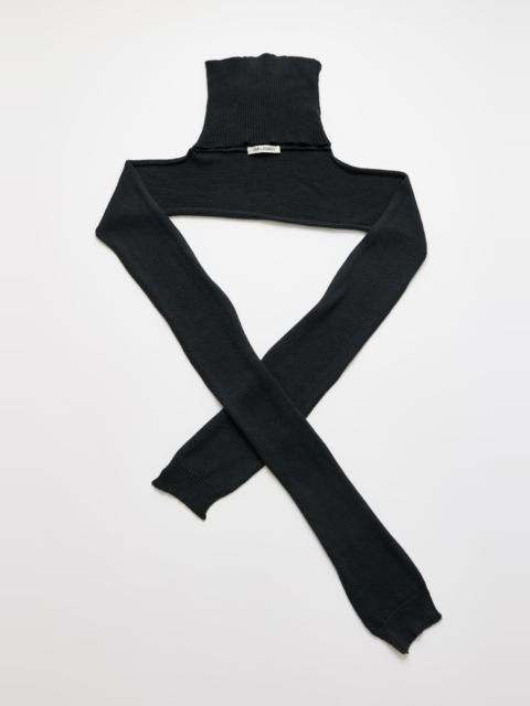 Mock Scarf Black Cloud Cotton