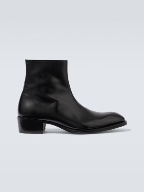 Vincent leather ankle boots