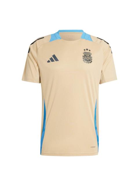 adidas Tiro 24 Competition Argentina Training Soccer Jersey Asia Sizing 'Beige Blue' IQ0816