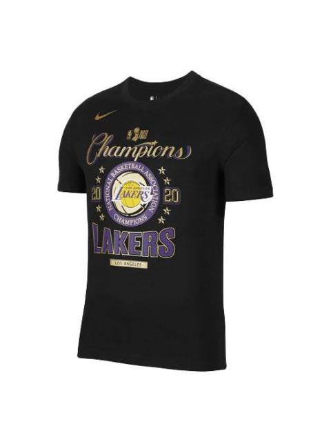 Nike Los Angeles Lakers Champion Short Sleeve Black DM4543-010