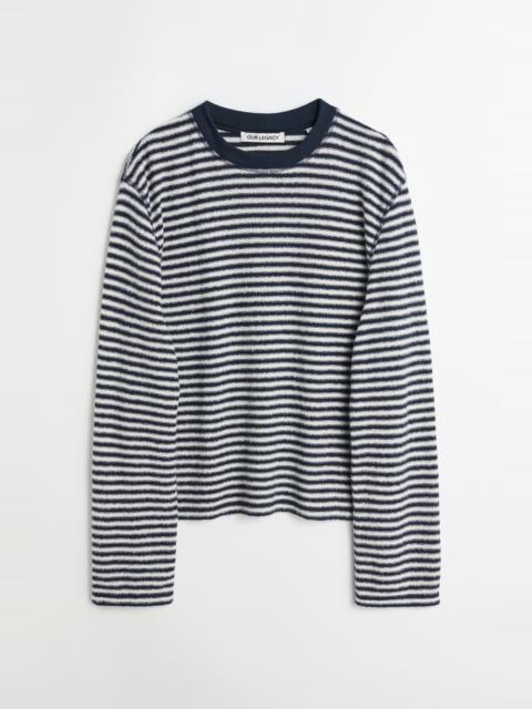 Our Legacy Artist Roundneck Malaga Stripe Brushed Cotton | REVERSIBLE