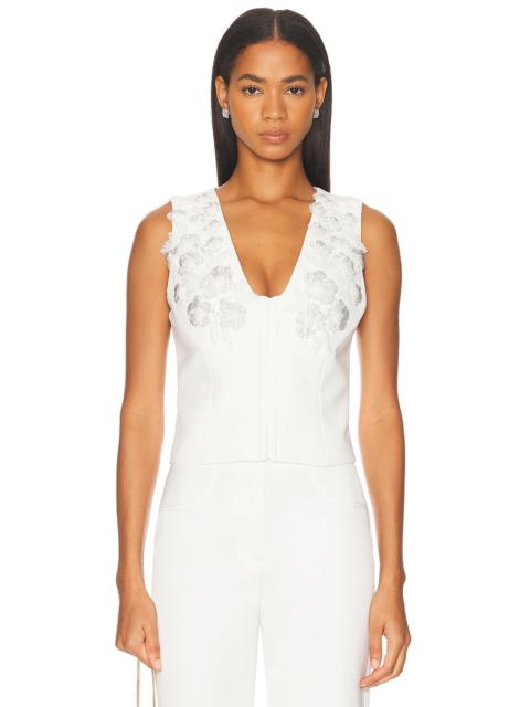 Terry Applique Detailed Vest