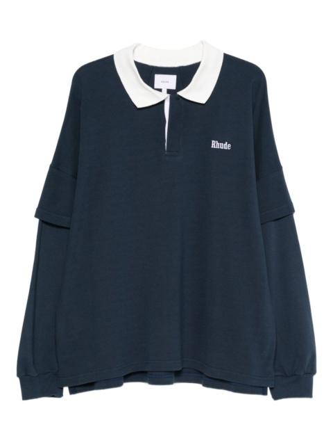 logo-embellished polo shirt