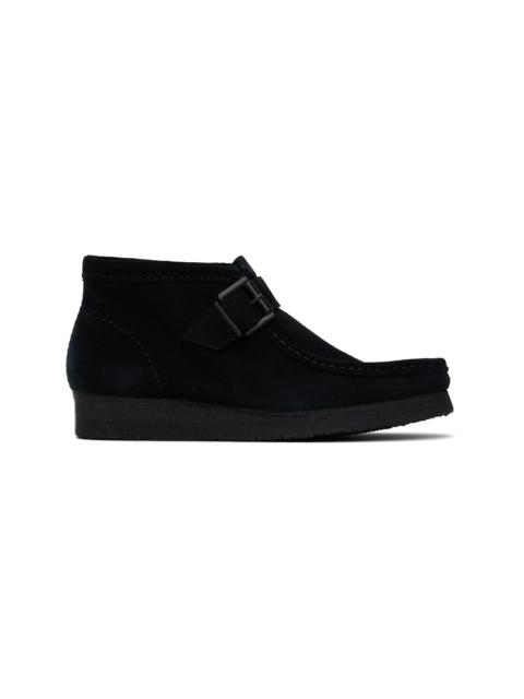 Black Wallabee Buckle Boots