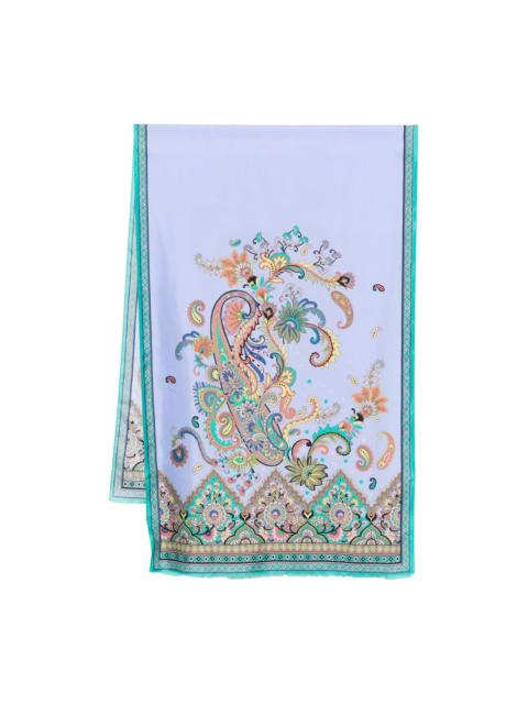 paisley-print scarf