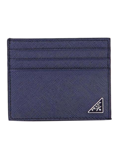 Prada Card Case (6 Card Slot) Saffiano Leather Baltico Blue
