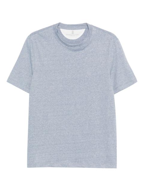 straight hem cotton T-shirt