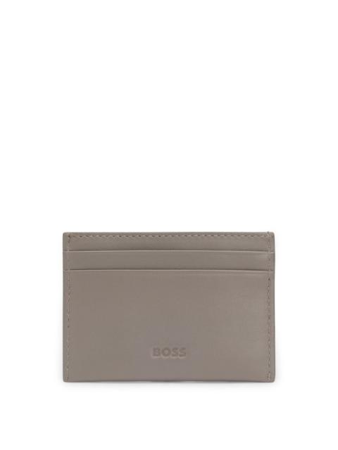 BOSS X ASTON MARTIN LEATHER CARD HOLDER WITH WING DETAIL