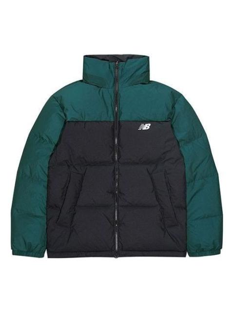 New Balance Classic Trend Two Sides Puffer Jacket 'Black Green' NP943043-GRN