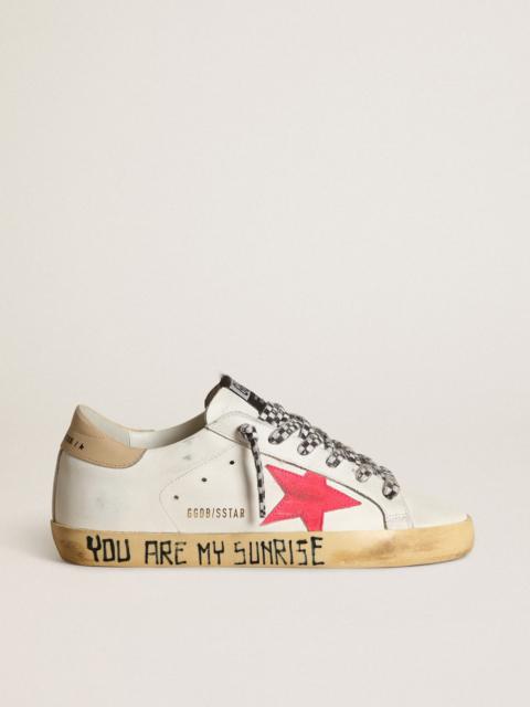 Super-Star with lobster suede star and sand leather heel tab