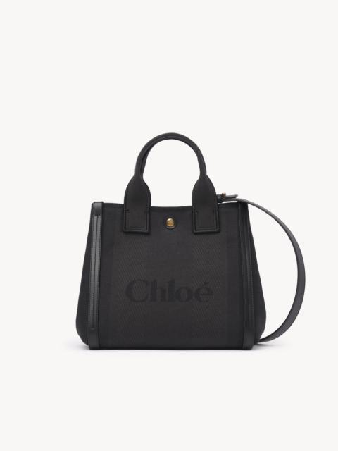 SMALL CHLOÉ CARRY TOTE BAG IN CANVAS