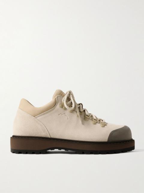 Cornaro Rubber-Trimmed Suede Sneakers Beige