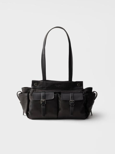 Prada Route medium leather tote bag