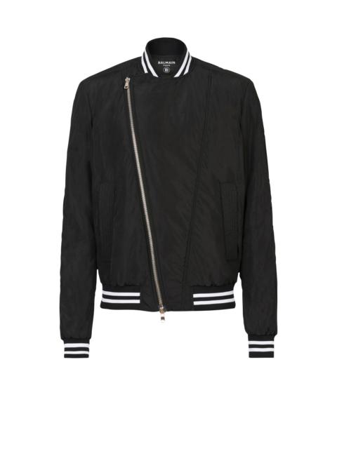 Nylon bomber jacket