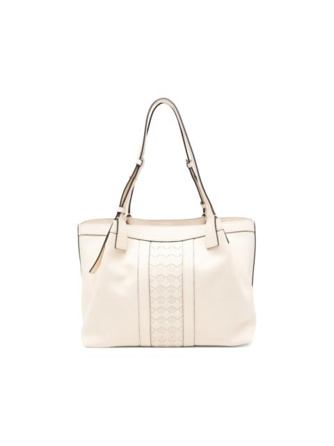 small Mosaico Secret leather tote bag