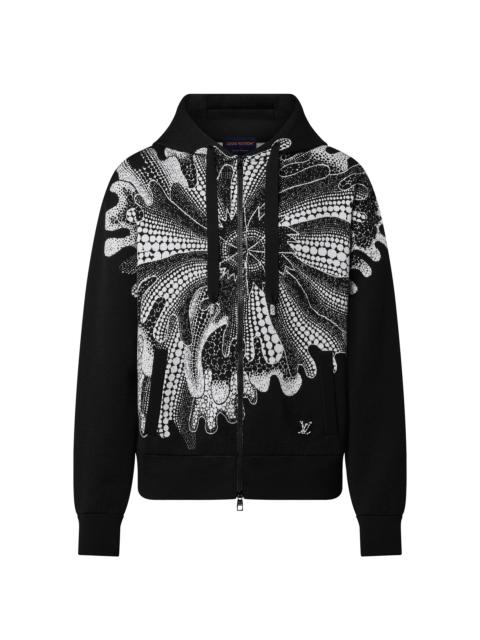 LV x YK Psychedelic Flower Zipped Hoodie