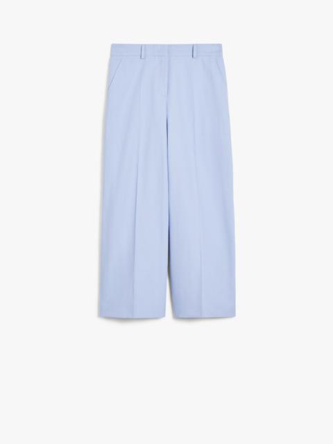 ZIRCONE Cotton and linen canvas trousers