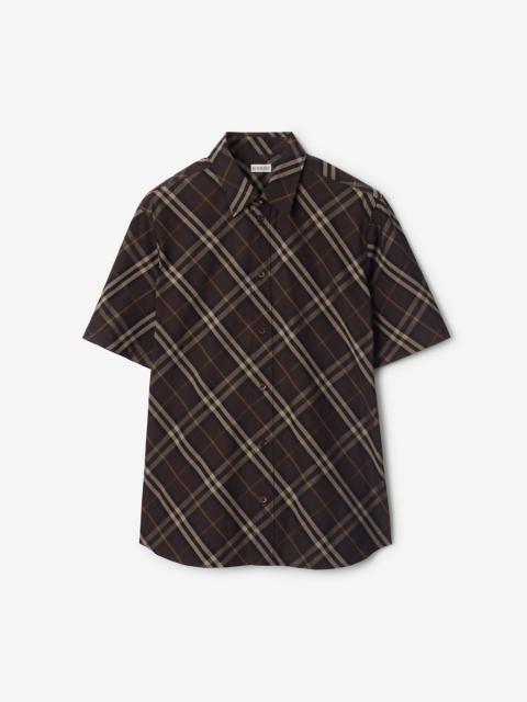 Relaxed Fit Check Cotton Shirt