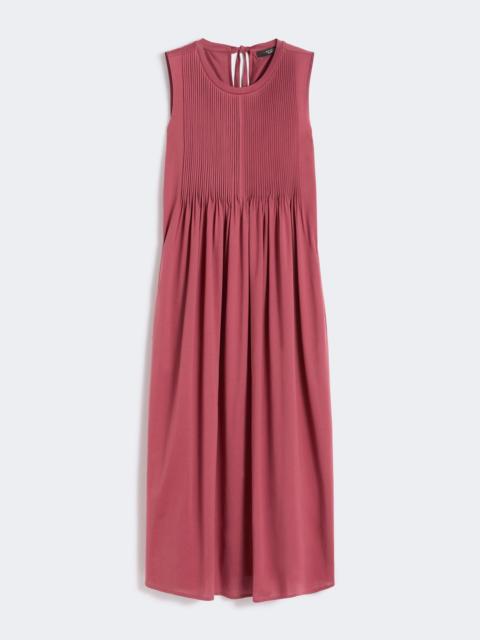 Cotton jersey fluid dress - CHERRY