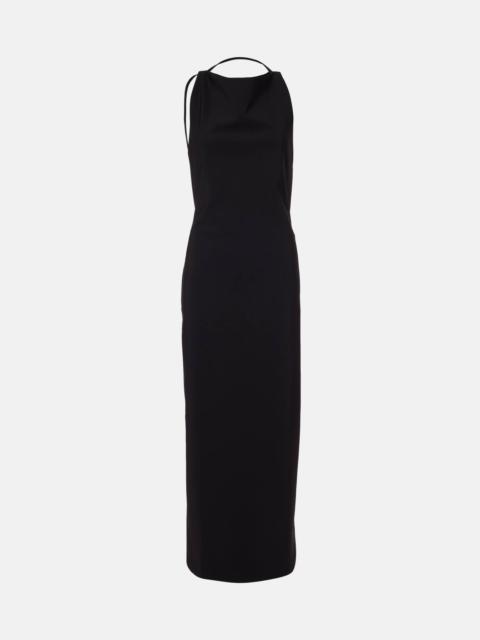 Crêpe maxi dress