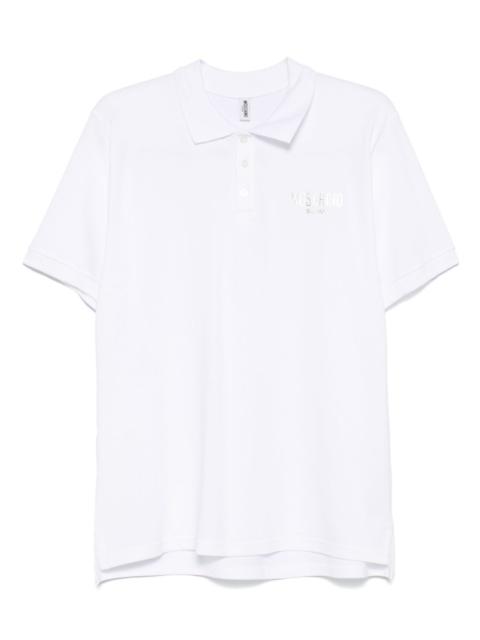 logo-print polo shirt