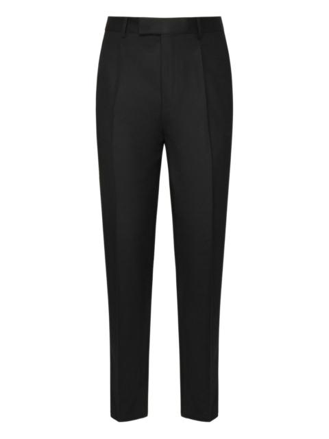 pleated wool trousers