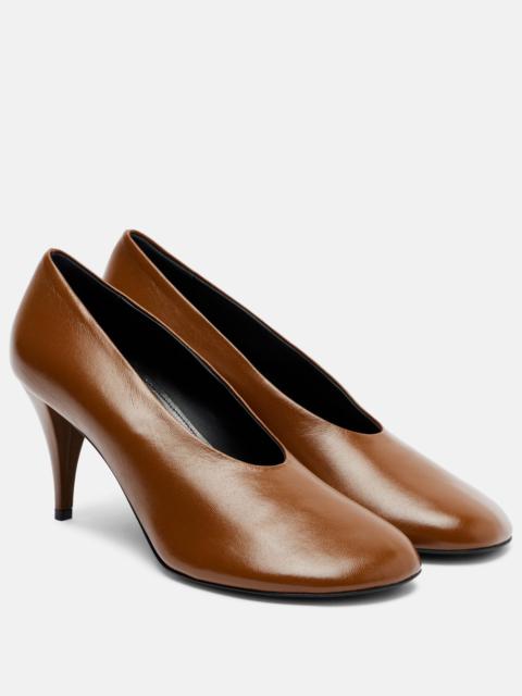 Glove leather pumps
